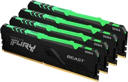 Kingston Fury Beast DIMM DDR4 64GB 2666MHz RGB (Kit 4x16GB)