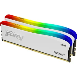 Kingston Fury Beast Special Edition DDR4 16GB 3200MHz CL16, RGB chladič (Kit 2x8GB), biela