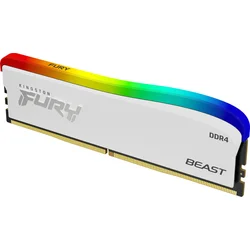 Kingston Fury Beast Special Edition DDR4 8GB 3600MHz CL17, RGB chladič, 1x8GB, biela
