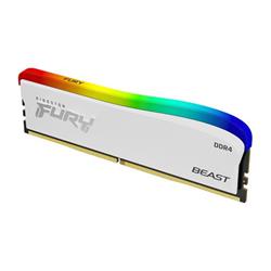 Kingston Fury Beast Special Edition DDR4 8GB 3600MHz CL17, RGB chladič, 1x8GB, bílá