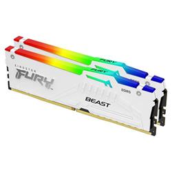 Kingston Fury Beast White DDR5 64GB 6000MHz CL30 RGB chladič (Kit 2x32GB)