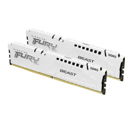Kingston Fury Beast White DDR5 64GB DIMM 5600MHz, Intel XMP, biela (sada 2x 32GB)