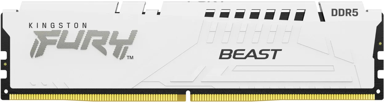 Kingston Fury Beast White DIMM DDR5 16GB 5200MHz, AMD EXPO, bílá
