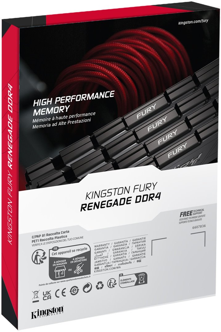 Kingston Fury Renegade DDR4 DIMM 32GB 3600MHz čierna
