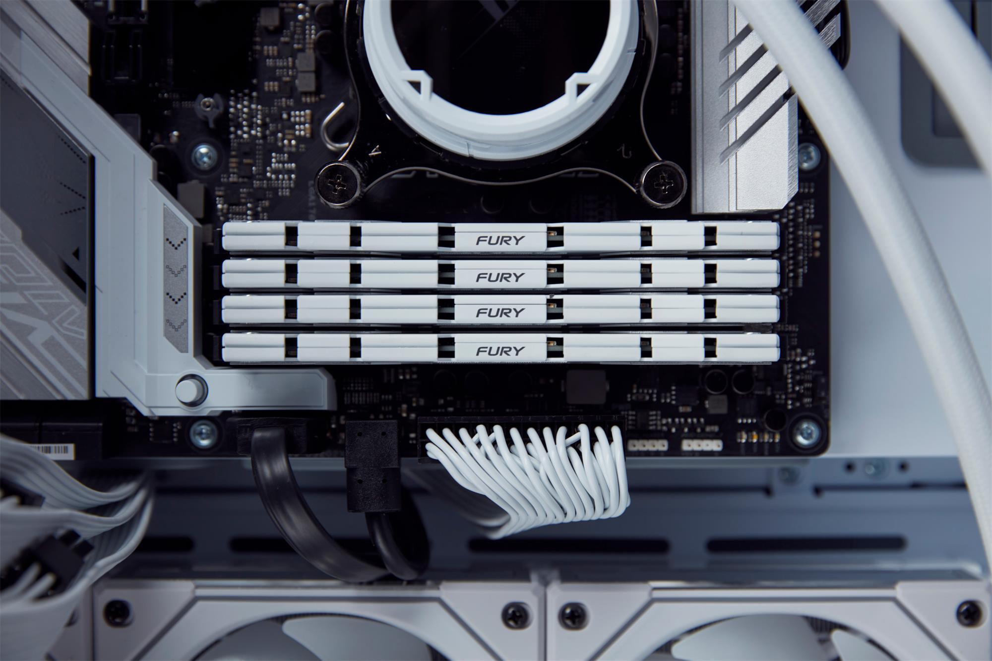Kingston Fury Renegade White DDR5 DIMM 16GB 6000MHz, XMP, biela