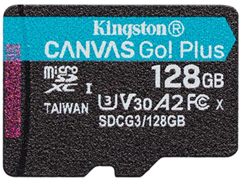 Kingston micro SDXC 128GB Canvas Go! Plus A2 U3 V30 170MB/s bez adaptéra SDCG3/128GBSP