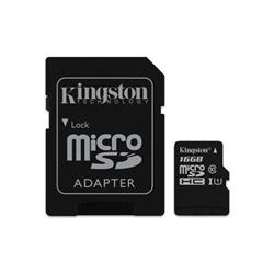 Kingston microSDHC 16GB Industrial Temperature + SD adaptér