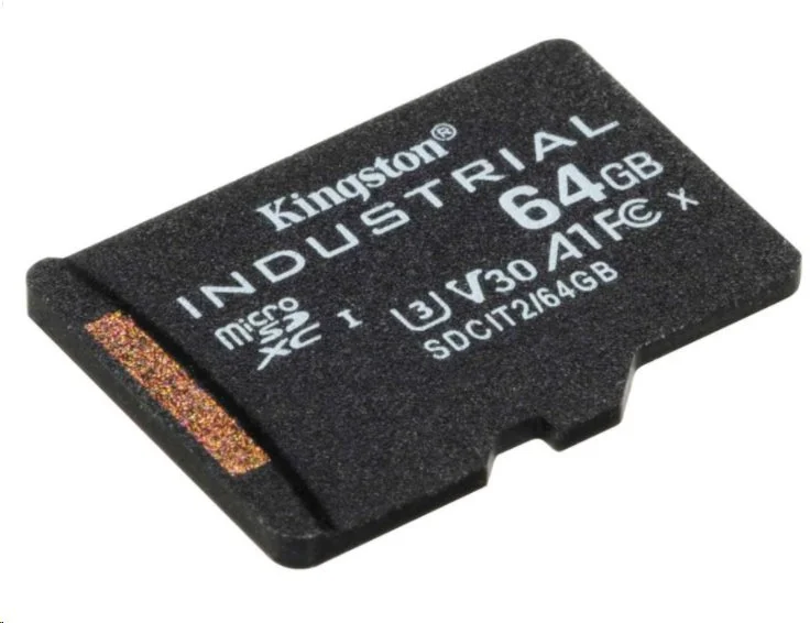 Kingston microSDXC 64GB Industrial bez adaptéra