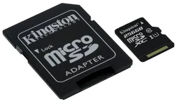 Kingston SDC10G2/256GB MicroSDXC class 10, 45MB/s, UHS-1, dozivotni zaruka + SD adaptér