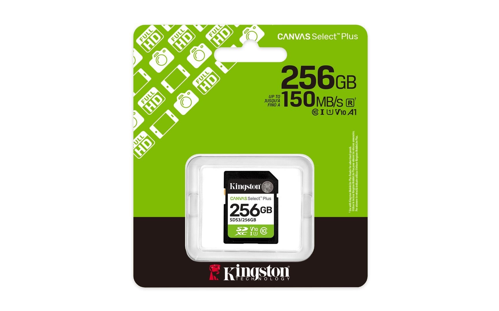 Kingston SDXC 256 GB Canvas Select Plus Gen 3