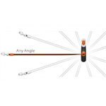 Kiwi Walker 360° samonavíjacie vodítko, M, 5 m, 25 kg, oranžová