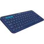 Klávesnica Logitech Multi-Device Bluetooth Keyboard K380, UK, bezdrôtová, modrá