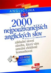Kniha 2000 nejpoužívanějších anglických slov + verze 1 CD v MP3 formátu