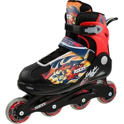 Kolečkové brusle ROCES COMPY 5.0 Boy, černo - červené, vel. L (38-41)