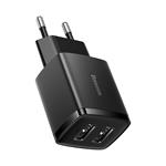 Kompaktná nabíjačka Baseus 2U 10,5 W čierna