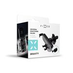 Kompaktný univerzálny držiak FIXED Gravity s upevnením do mriežky ventilácie alebo na palubnú dosku, antracitová farba