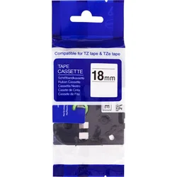 Kompatibilná páska PRINTLINE s Brother, TZE-C41, 18 mm, čierna tlač / fluórovo žltá základňa