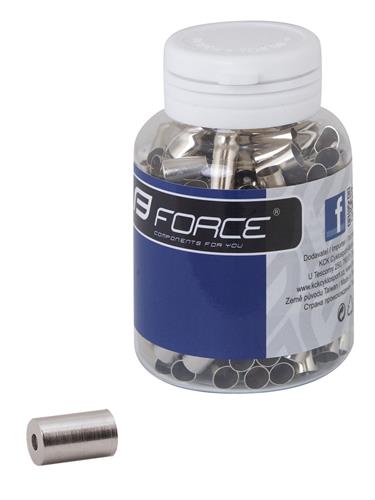 Koncovka brzdového bowdenu 5 mm, CNC - strieborná