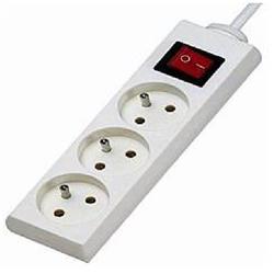 Konnoc DX-3FS predlžovací kábel s vypínačom, 3 zásuvky, 10m 8594190721873