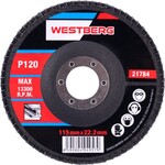 Kotouč lamelový brusný na kov, dřevo O 115 x 22,23 mm, zrnitost 120