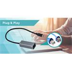 Kovový gigabitový ethernetový adaptér i-tec USB-C