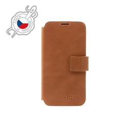 Kožené pouzdro typu kniha FIXED ProFit pro Apple iPhone 12/12 Pro, hnědé