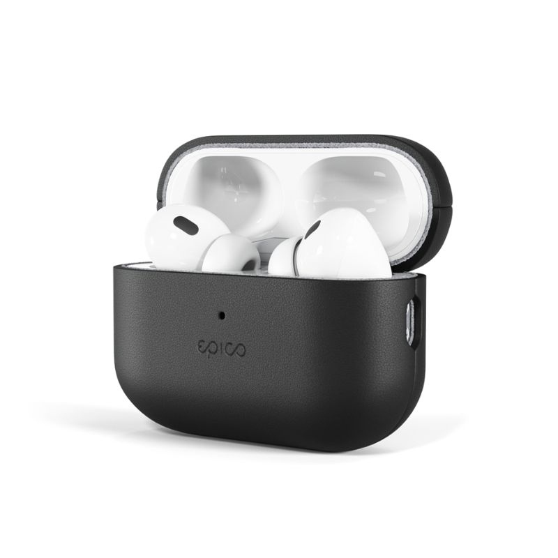 Kožené puzdro Epico | AirPods Pro 3 | čierne | ochrana proti poškriabaniu a nárazom