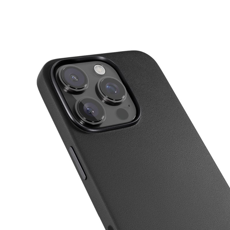 Kožené puzdro Epico Mag+ pre iPhone 16 Pro Max - čierne