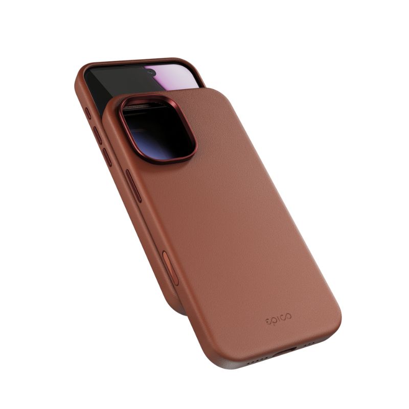 Kožené puzdro Epico Pro Mag+ | iPhone 17 | hnedé