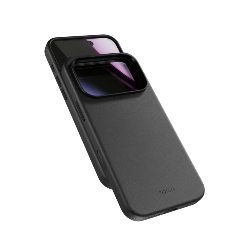 Kožené puzdro Epico Pro Mag+ | iPhone 17 Pro Max | čierne | kompatibilné s Qi2 a MagSafe (ochrana ostrova fotoaparátu)