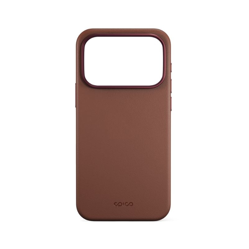 Kožené puzdro Epico Pro Mag+ | iPhone 17 Pro Max | hnedé | kompatibilné s Qi2 a MagSafe (ochrana ostrova fotoaparátu)