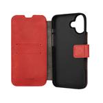 Kožené puzdro typu kniha FIXED ProFit pre Apple iPhone 16 Plus, červené