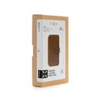 Kožené puzdro typu kniha FIXED ProFit pre Apple iPhone 16 Pro, hnedé