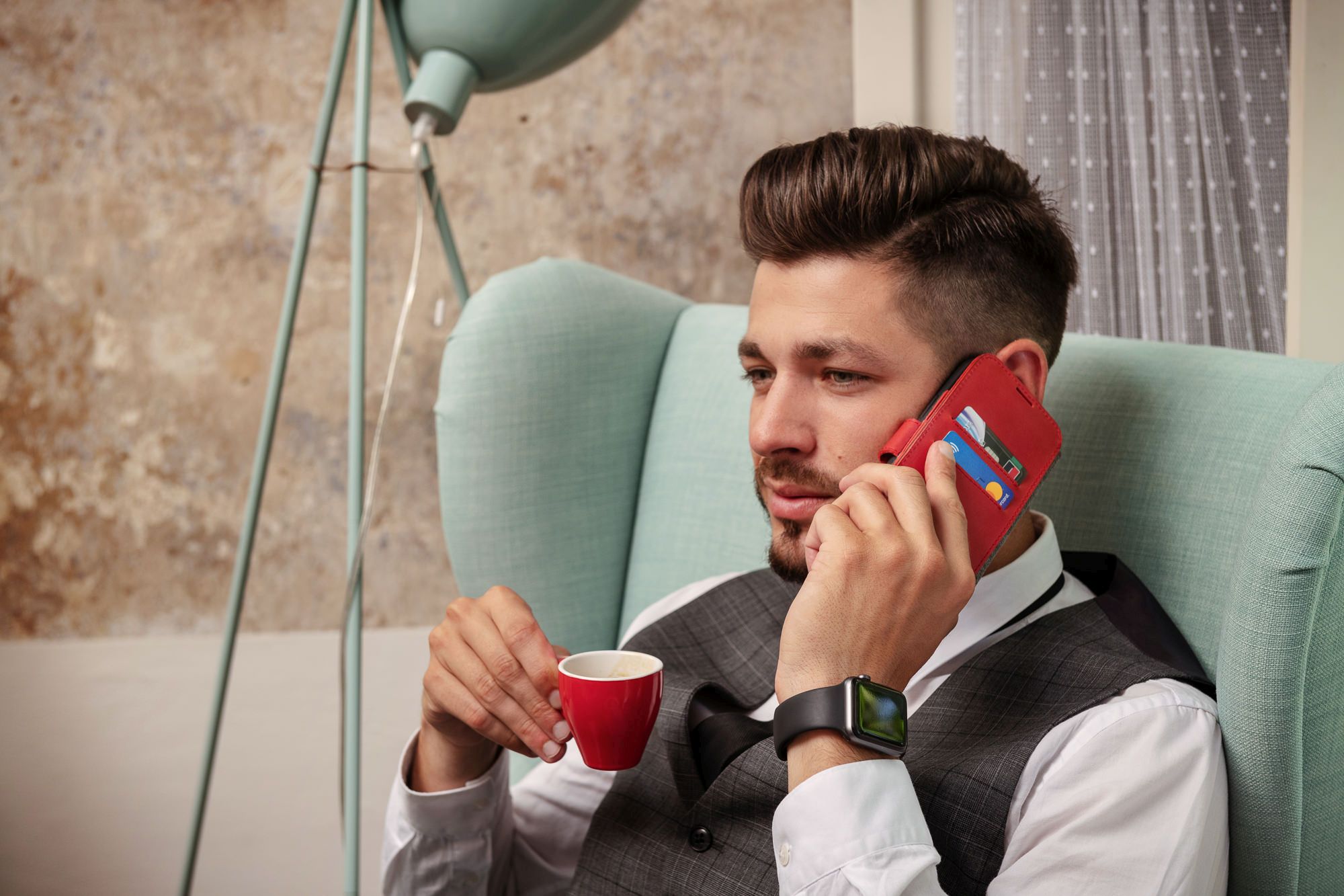 Kožené puzdro typu kniha FIXED ProFit pre Samsung Galaxy A33 5G, čierne