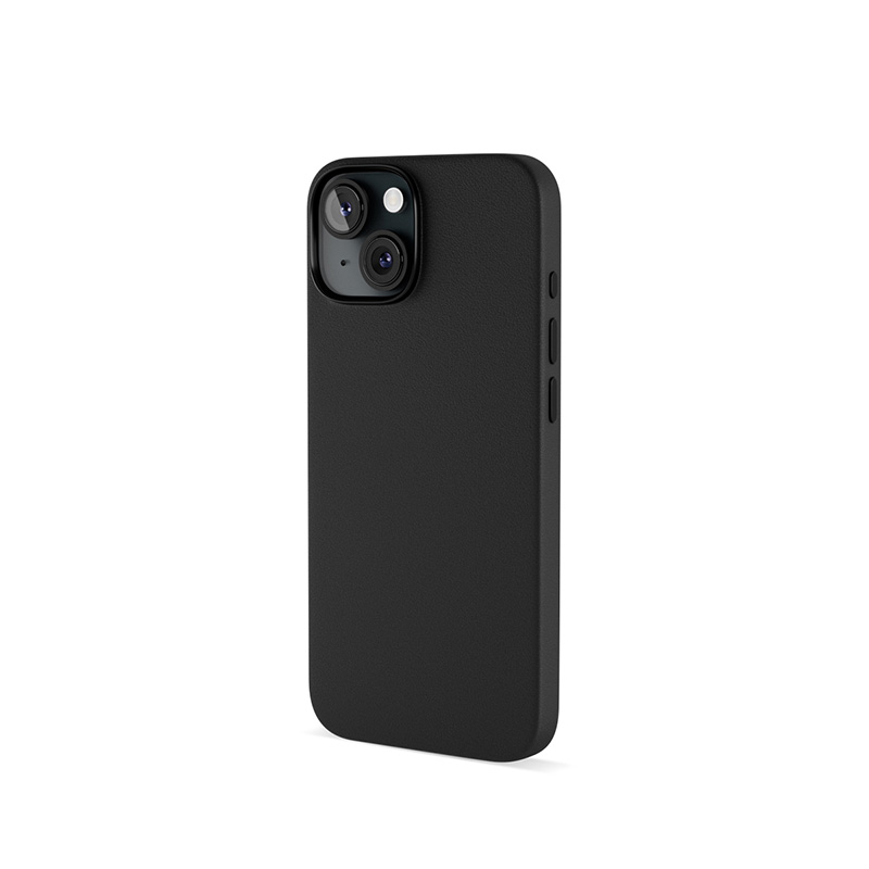 Kožený kryt Epico Mag+ pre iPhone 15 Plus - čierny