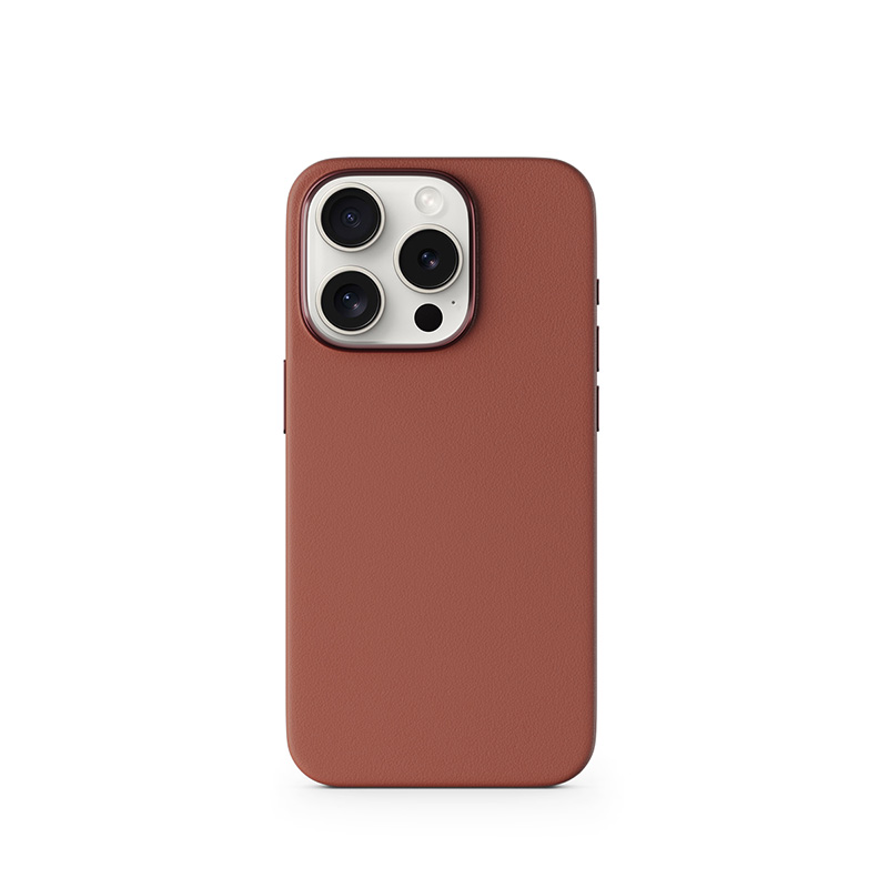 Kožený kryt Epico Mag+ pre iPhone 15 Pro Max - hnedý