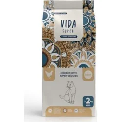 Kraftia VIDA SUPER CAT Adult Sterilised Chicken & Veggies 2kg granule pro kastrované kočky