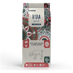 Kraftia VIDA SUPER DOG Adult M/L Lamb & Chicken 12kg granule pre psy