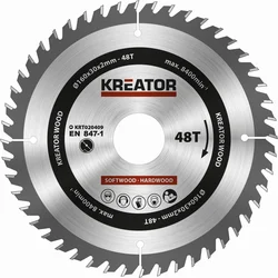 Kreator KRT020409 - pílový kotúč na drevo 160 mm, 48T