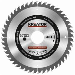 Kreator KRT020411 - Pilový kotouč na dřevo 165mm, 48T