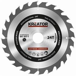 Kreator KRT020418 - Pilový kotouč na dřevo 200mm, 24T