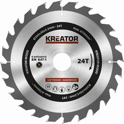 Kreator KRT020418 - Pílový kotúč na drevo 200 mm, 24T