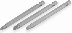 Kreator KRT061275 – 3 ks bitov PH1/2/3, 89 mm