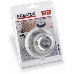 Kreator KRT150103 - Ocelová kartáč na vrtačky 70mm