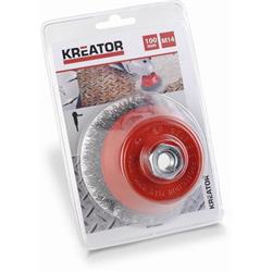 Kreator KRT150201 - Brusný ocelový kartáč M14 - 100mm