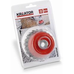 Kreator KRT150204 - Brusný copánkový kartáč M14-90mm