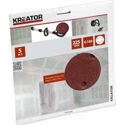 Kreator KRT232008 - 5ks Brúsny kotúč 225 mm G180