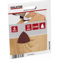 Kreator KRT280008 - G180 50mm brúsny papier v tvare prsta 6ks