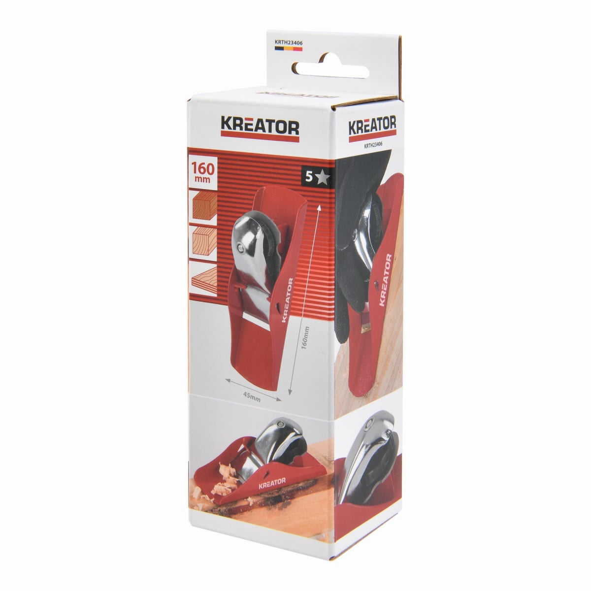Kreator KRTH23406 - Ručný hoblík 160 mm