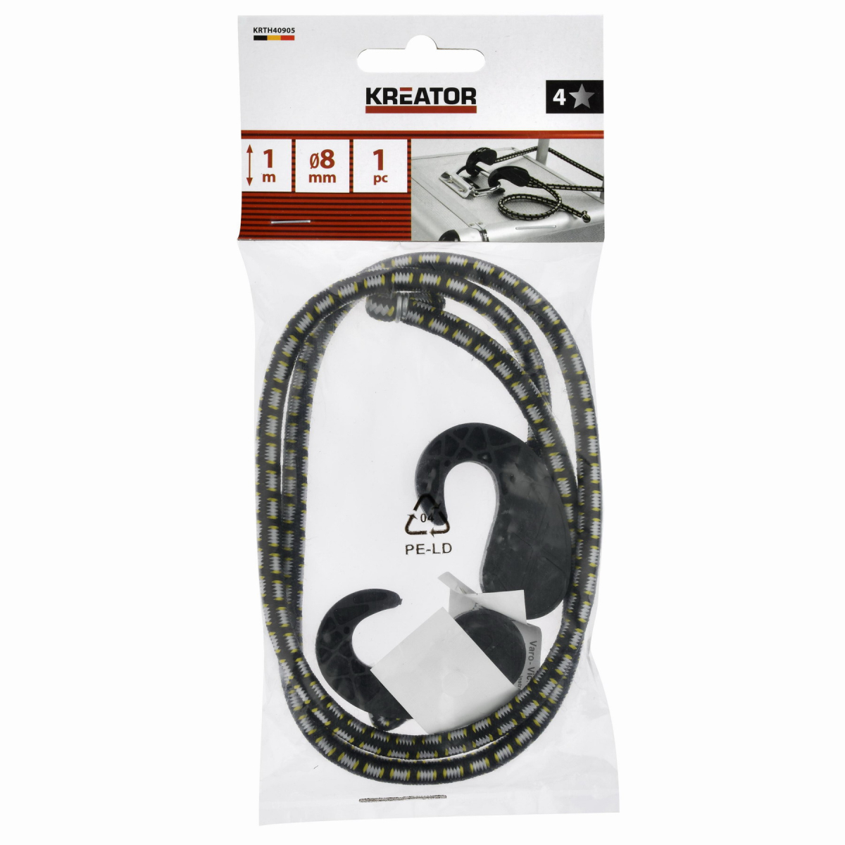 Kreator KRTH40905 - Nastaviteľná upínacia guma 8mm, 100cm 1ks